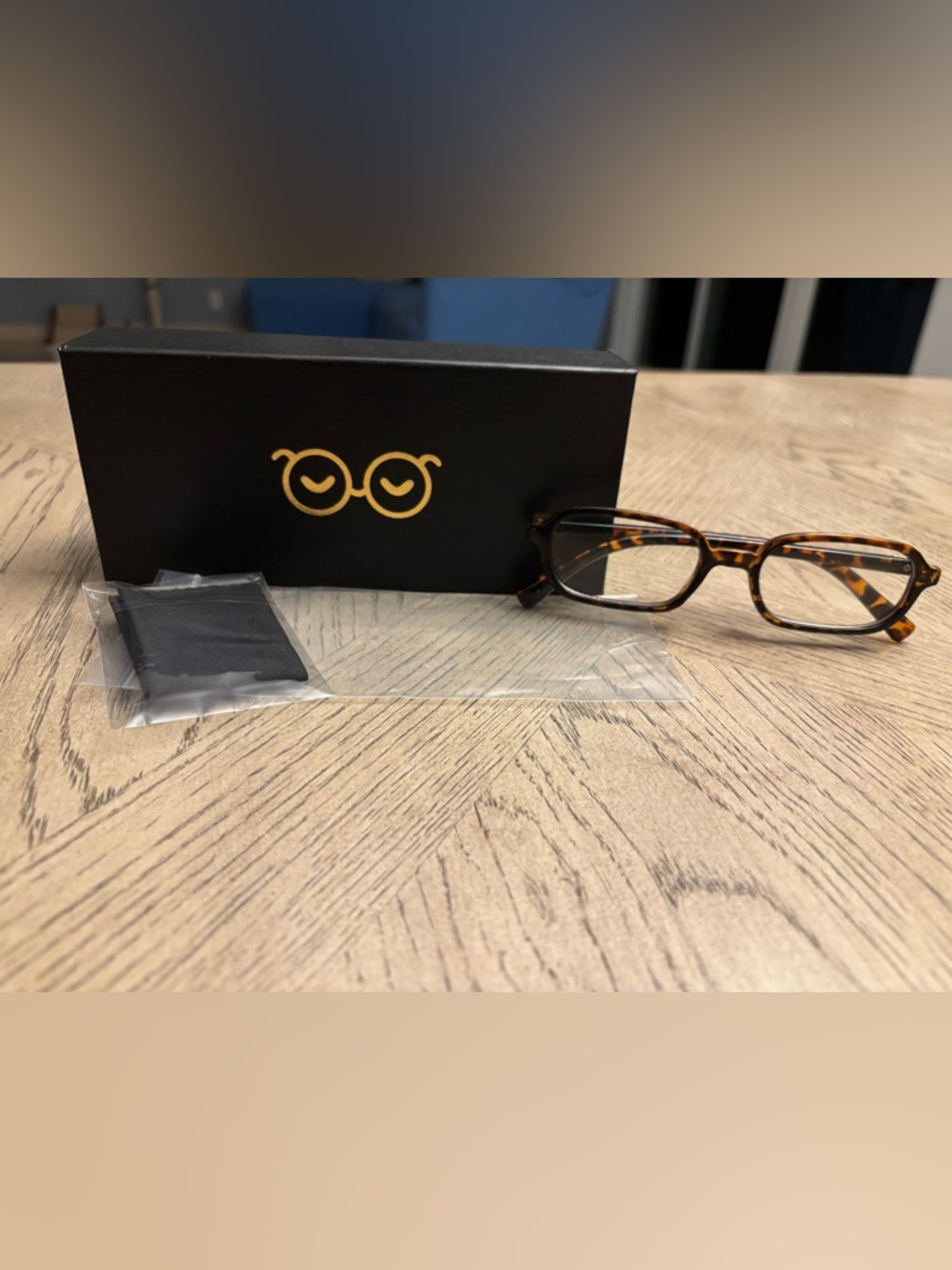 Blue Light Blocking Rectangle Eyeglasses-NIB